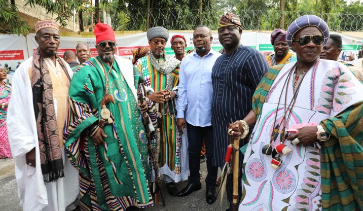HM with the Council President of Inner-City and some Tribal chiefs